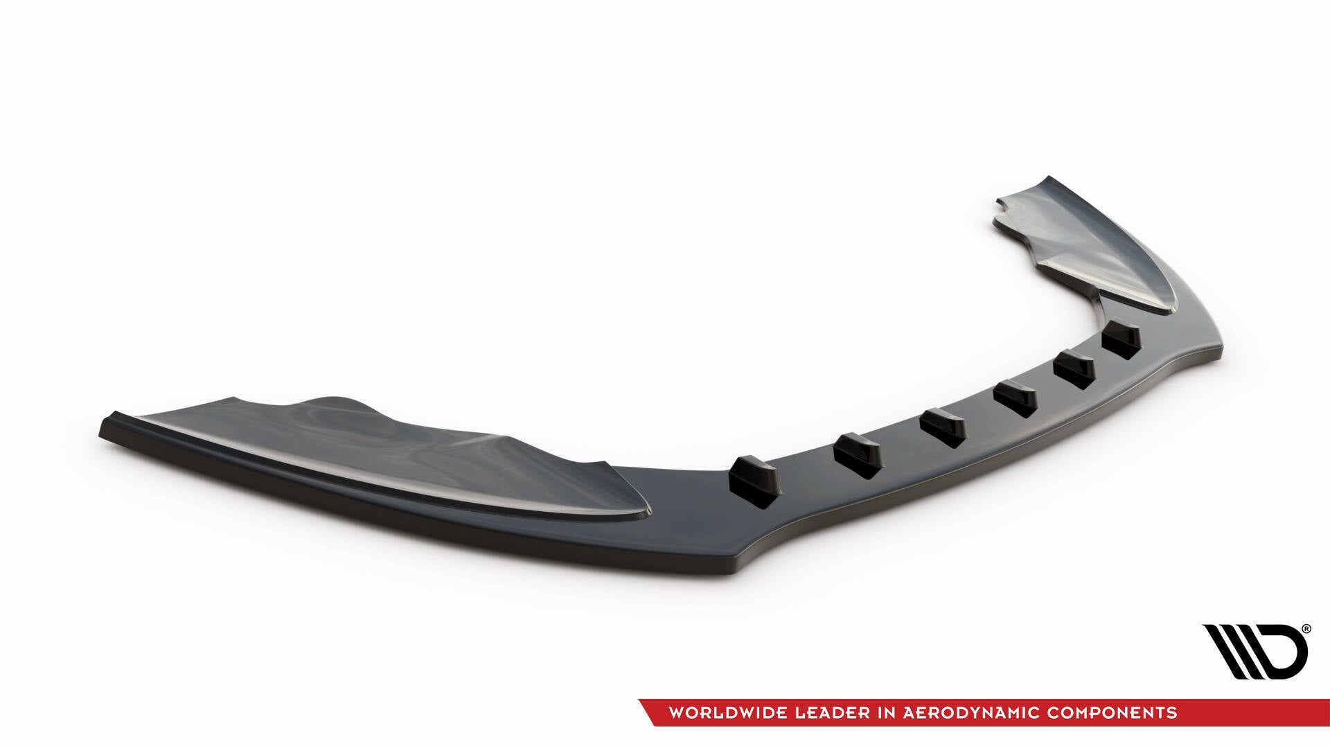 Maxton Design Street+ Spoilerlippe Front Ansatz V.1 passend für Ford Fiesta ST Mk7 FL schwarz Hochglanz