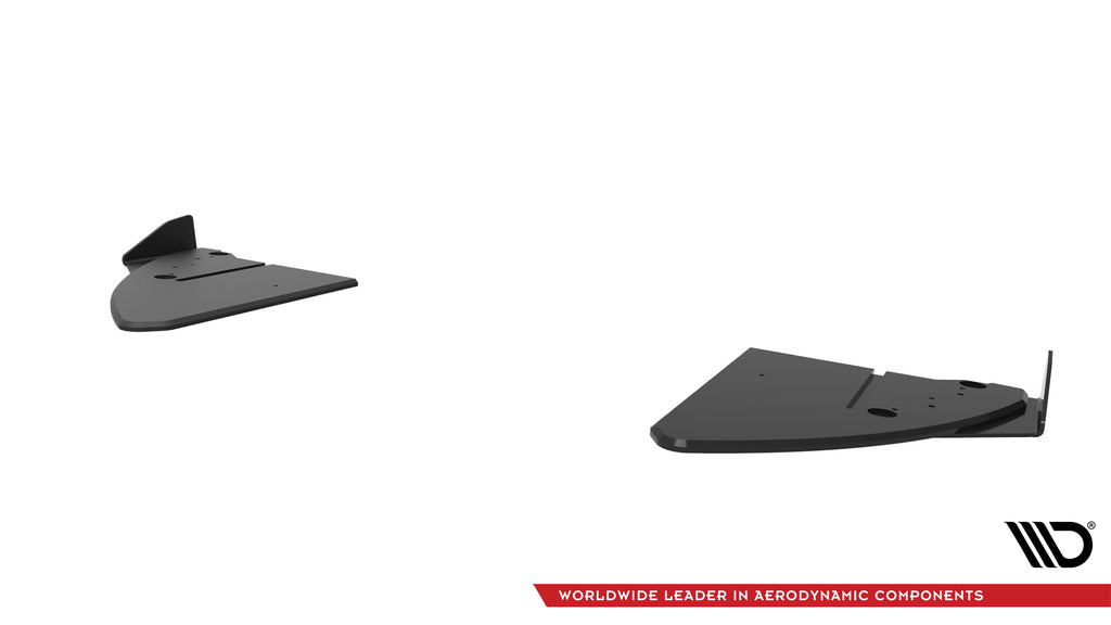 Maxton Design Street Pro Heck Ansatz Flaps Diffusor V.1 + Flaps passend für Subaru BRZ Mk2 schwarz Hochglanz