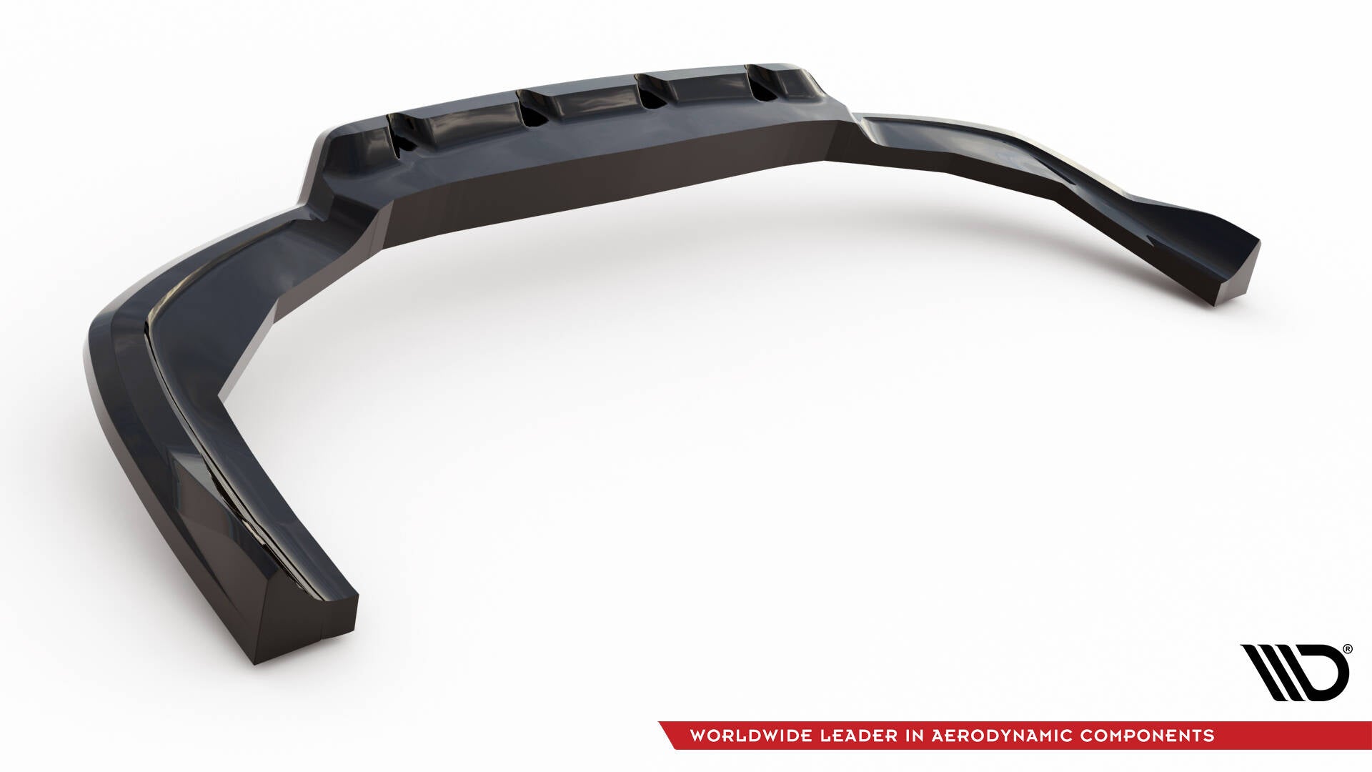 Maxton Design Street+ Mittlerer Diffusor RACE passend für Alfa Romeo Stelvio Quadrifoglio Mk1 schwarz Hochglanz