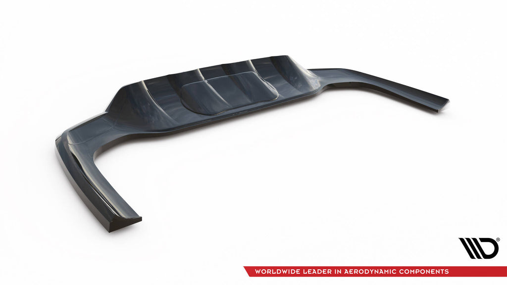 Maxton Design Street+ Mittlerer Diffusor RACE passend für Mercedes-Benz GLC AMG-Line X254 schwarz Hochglanz
