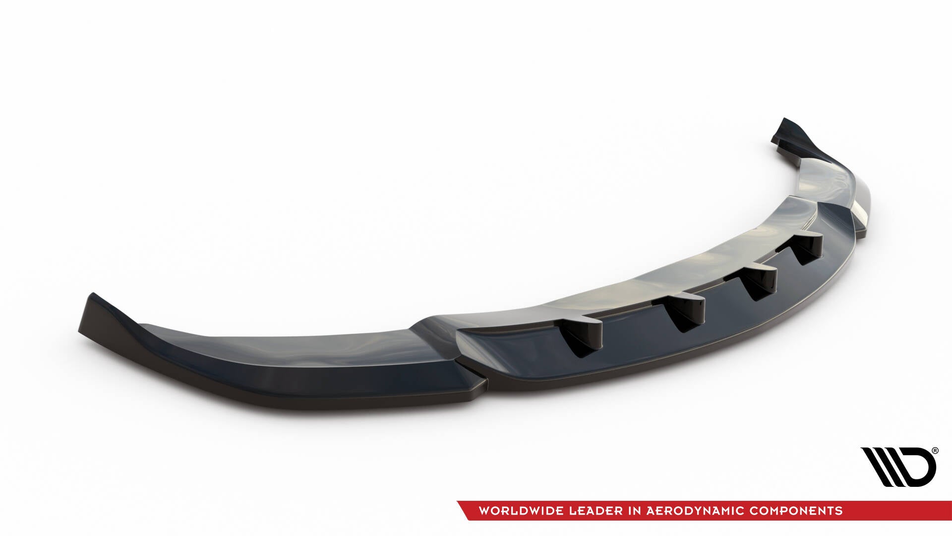Maxton Design Street+ Spoilerlippe Front Ansatz V.1 passend für BMW 7 F01 schwarz Hochglanz