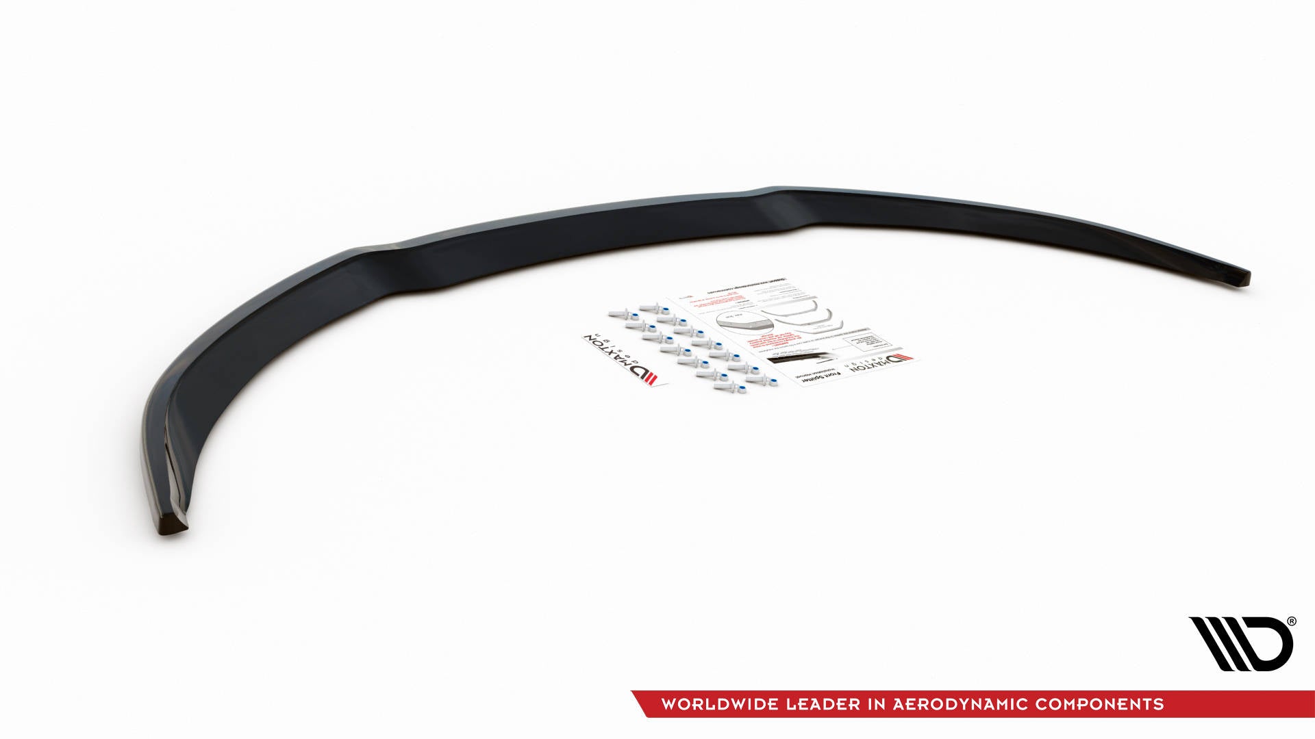 Maxton Design Street+ Spoilerlippe Front Ansatz passend für Audi S8 D3 schwarz Hochglanz
