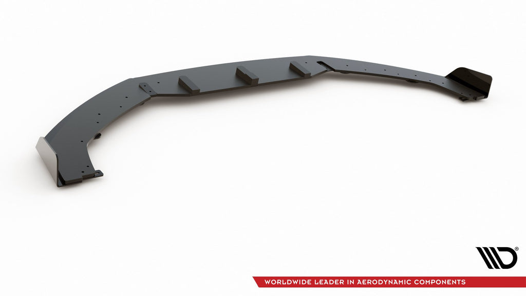 Maxton Design Street Pro Street+ Spoilerlippe Front Ansatz passend für + Flaps passend für Audi RS3 8V Sportback schwarz Hochglanz