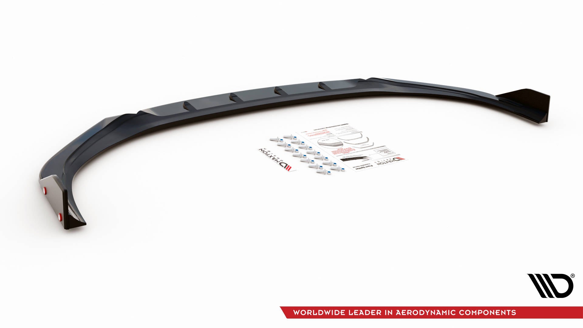 Maxton Design Street+ Spoilerlippe Front Ansatz V.1 + Flaps passend für Hyundai I30 N / I30 N-Line Hatchback/Fastback Mk3 Facelift