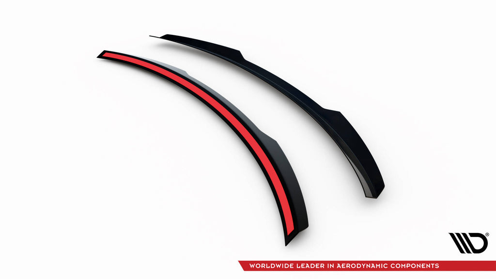 Maxton Design Spoiler CAP passend für Mercedes-Benz GLE Coupe AMG-Line C167 / C167 Facelift schwarz Hochglanz
