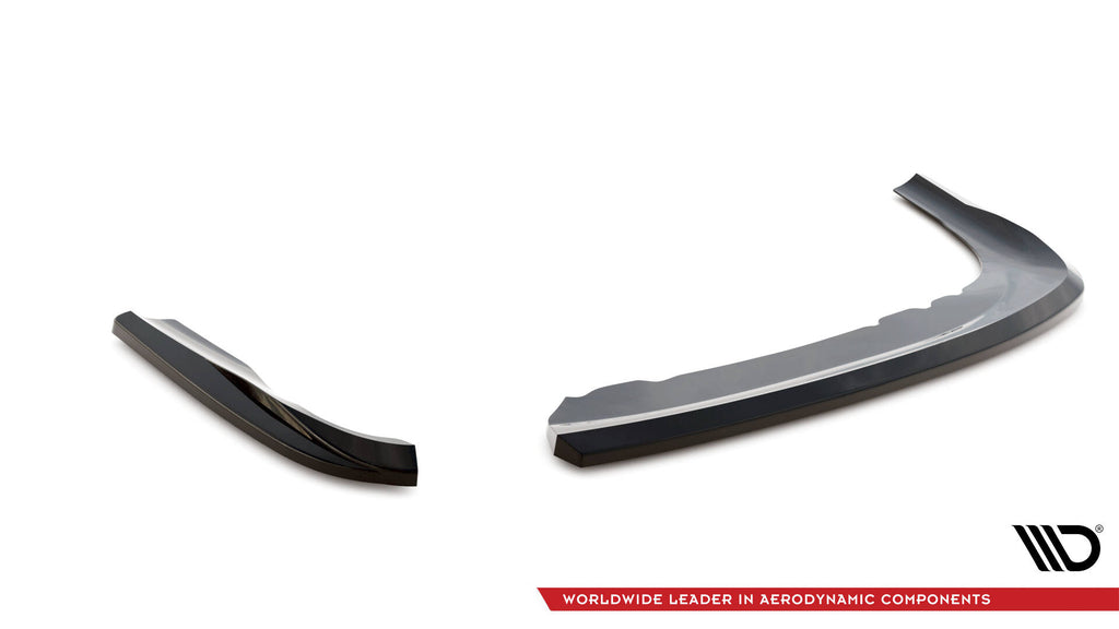 Maxton Design Heck Ansatz Flaps Diffusor passend für BMW 3er Coupe E46 schwarz Hochglanz