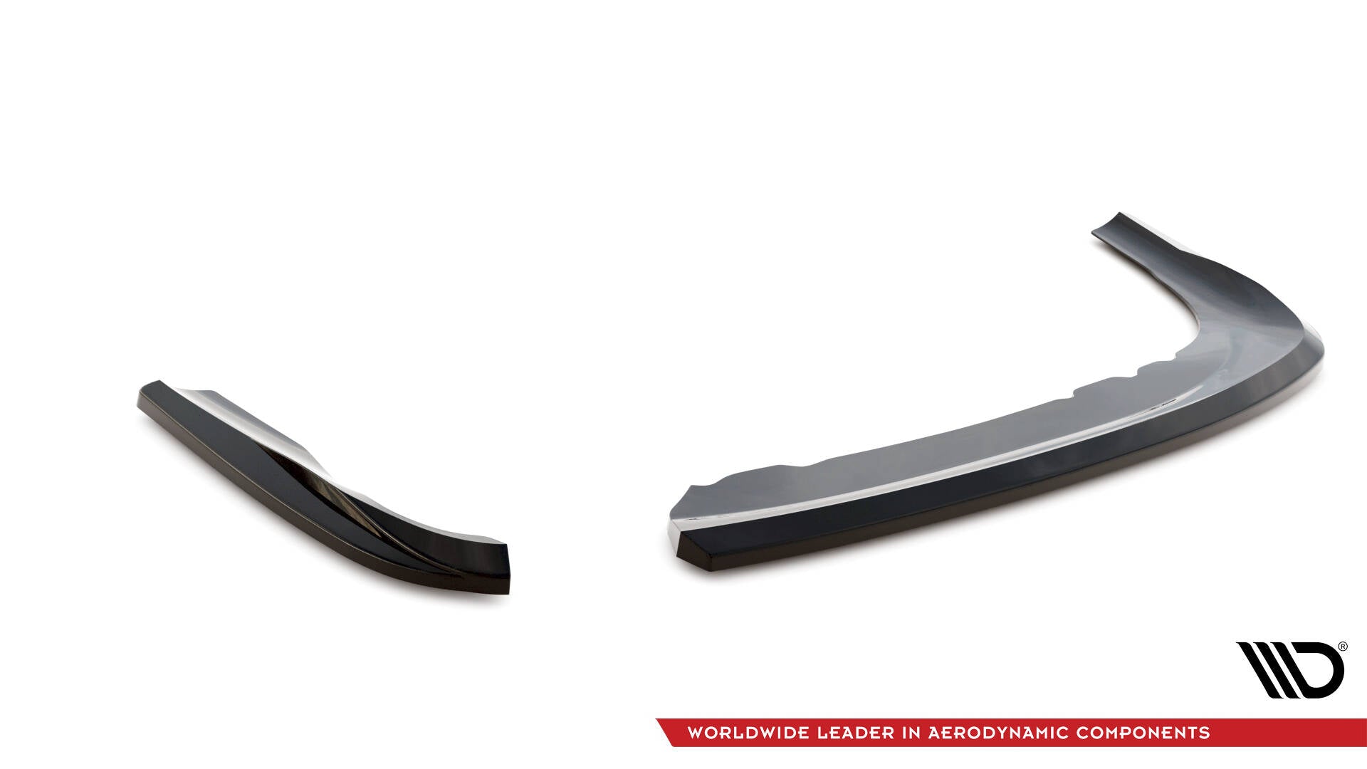 Maxton Design Heck Ansatz Flaps Diffusor passend für BMW 3er Coupe E46 schwarz Hochglanz