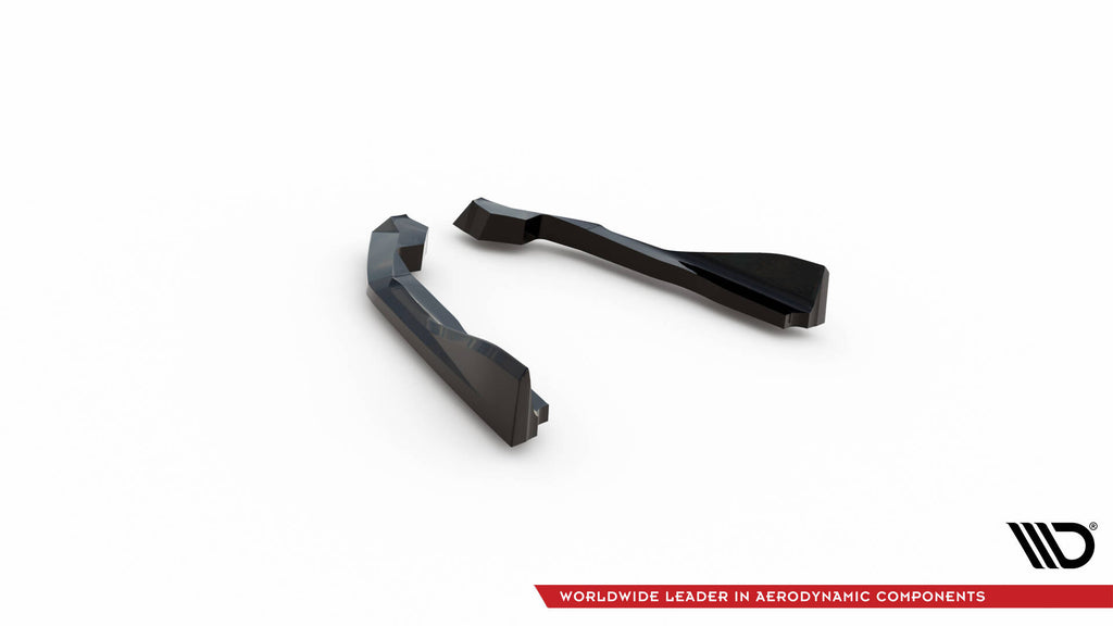Maxton Design Heck Ansatz Flaps Diffusor V.4 passend für BMW 2 G42 schwarz Hochglanz