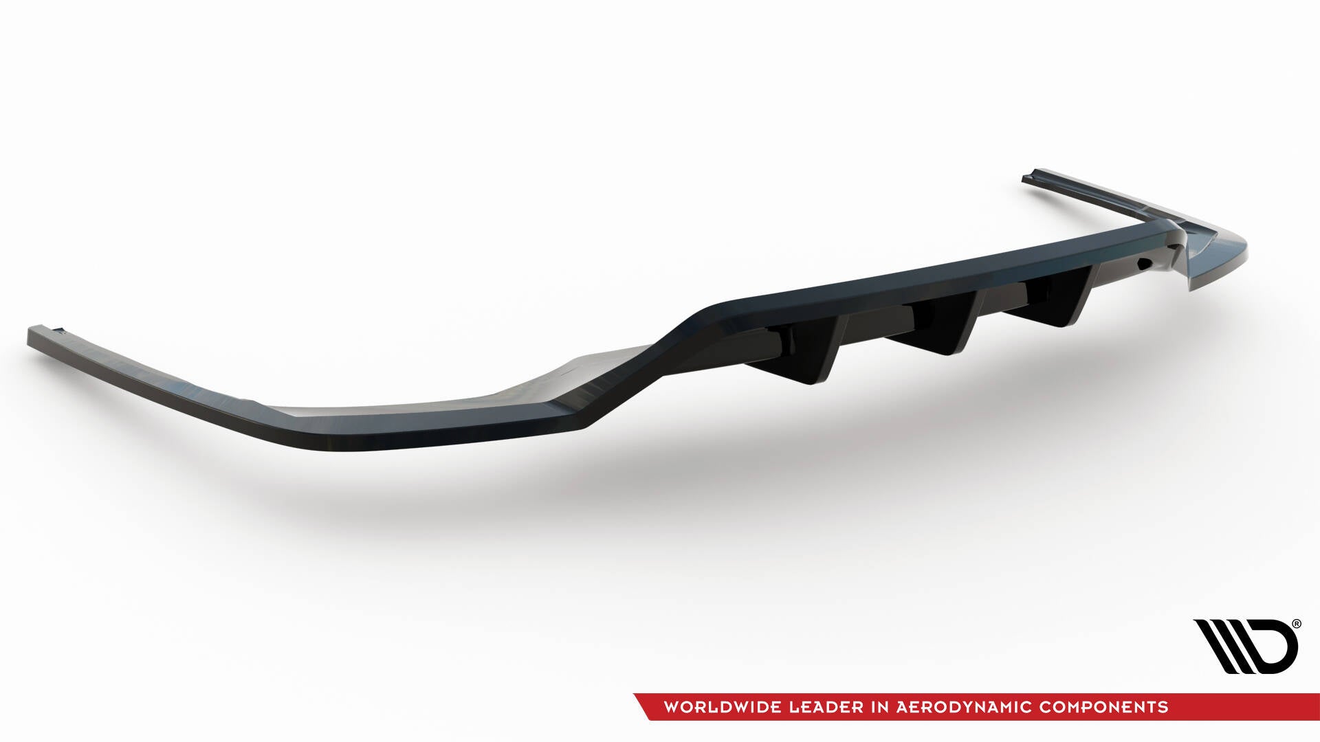 Maxton Design Street+ Mittlerer Diffusor RACE V.2 passend für Audi A4 S-Line B9 Facelift schwarz Hochglanz