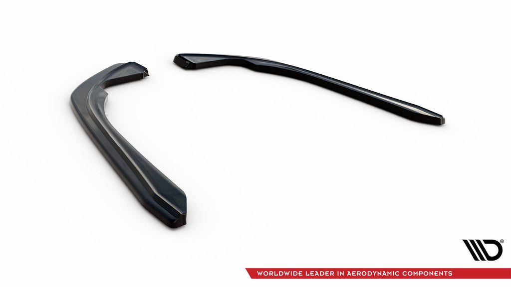 Maxton Design Heck Ansatz Flaps Diffusor passend für VW Arteon R-Line Limousine / Shooting Brake Mk1 schwarz Hochglanz