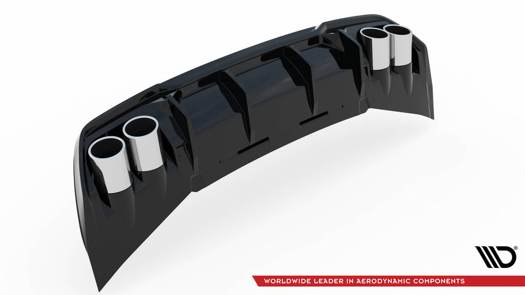 Maxton Design Diffusor Heck Ansatz + Endrohre passend für Cupra Formentor Mk1 Facelift