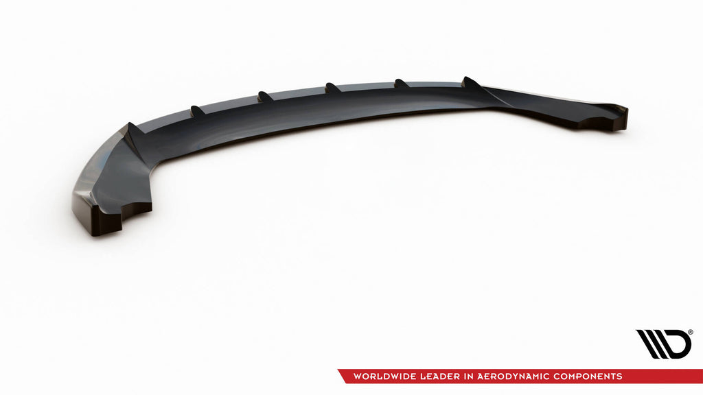 Maxton Design Street+ Spoilerlippe Front Ansatz V.2 passend für Seat Ibiza FR SC Mk4 Facelift schwarz Hochglanz