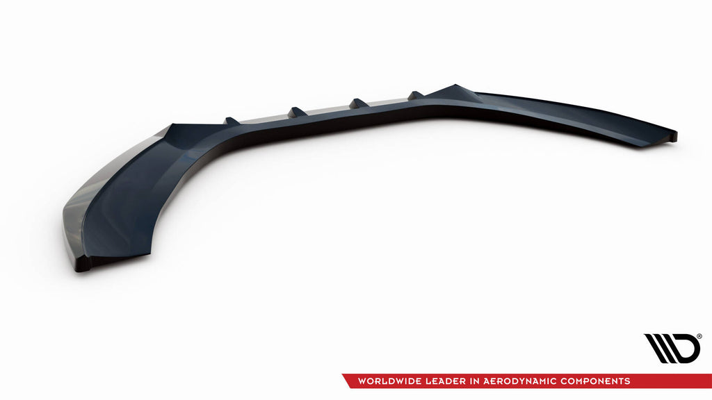 Maxton Design Street+ Spoilerlippe Front Ansatz V.2 passend für Audi A6 C7 schwarz Hochglanz