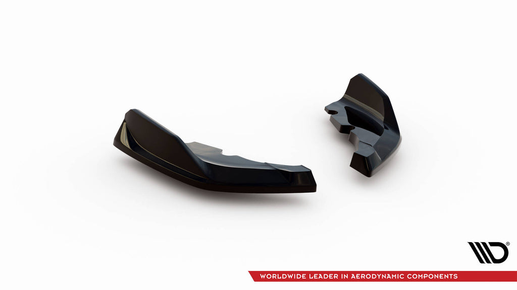 Maxton Design Heck Ansatz Flaps Diffusor passend für V.9 BMW 1er M-Paket / M135i F40 schwarz Hochglanz