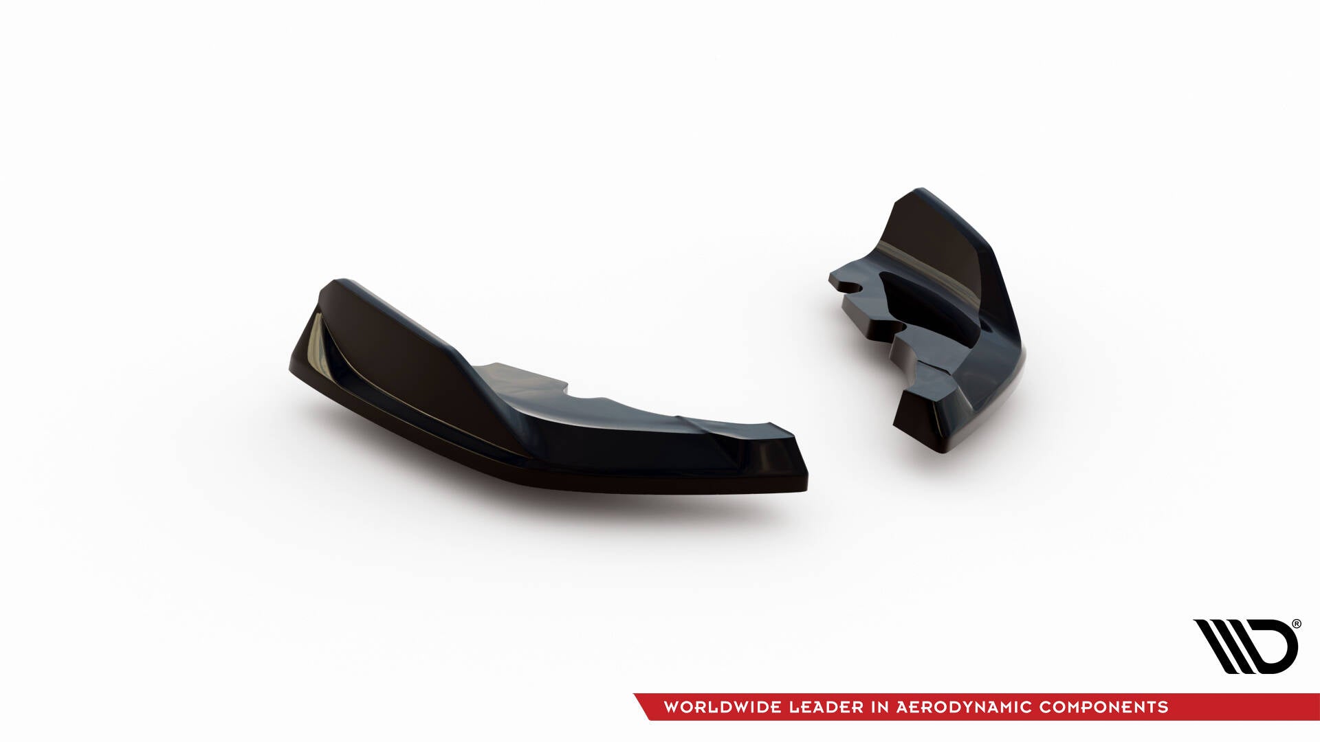 Maxton Design Heck Ansatz Flaps Diffusor passend für V.9 BMW 1er M-Paket / M135i F40 schwarz Hochglanz