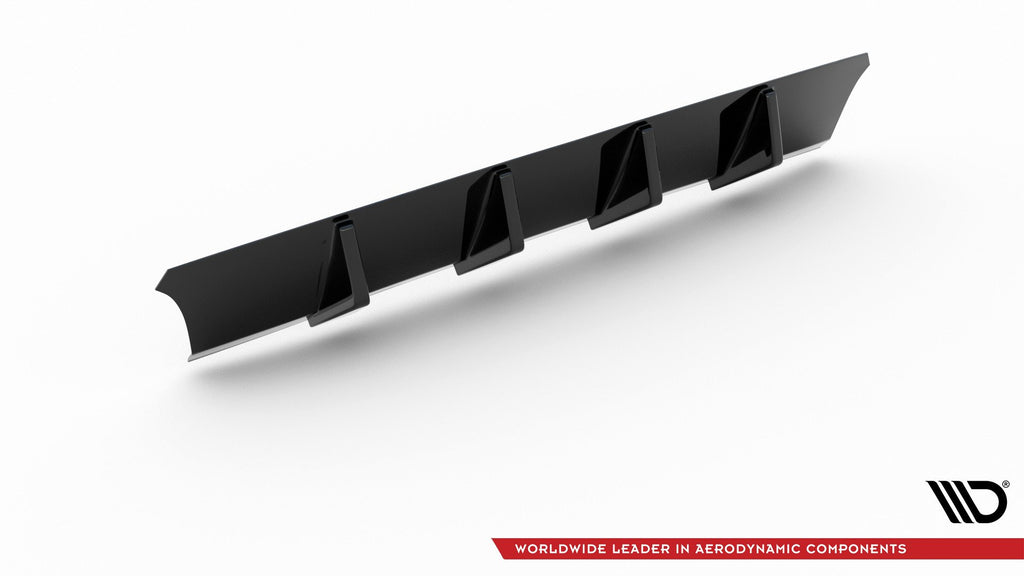 Maxton Design Diffusor Heck Ansatz V.1 passend für Seat Leon Cupra Mk3 FL Sportstourer schwarz Hochglanz