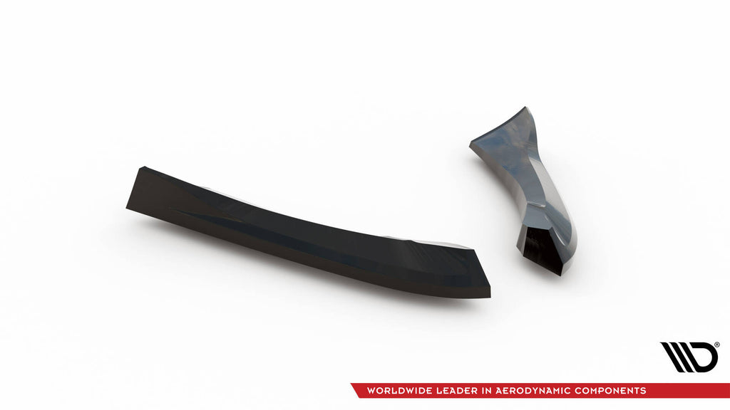 Maxton Design Heck Ansatz Flaps Diffusor passend für Mazda MX5 NC (Mk3) schwarz Hochglanz