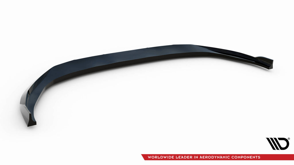 Maxton Design Street+ Spoilerlippe Front Ansatz V.3 passend für Audi A3 S-Line Limousine / S3 Limousine 8Y Facelift schwarz Hochglanz