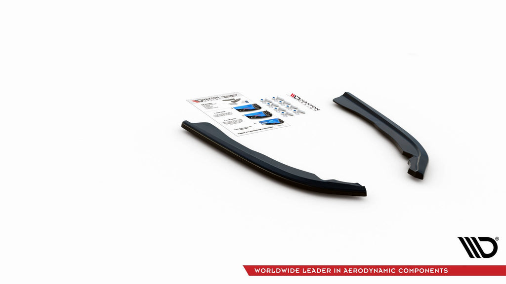 Maxton Design Heck Ansatz Flaps Diffusor V.1 passend für BMW 4er M-Paket G22 / G23 / G22 Facelift / G23 Facelift schwarz Hochglanz