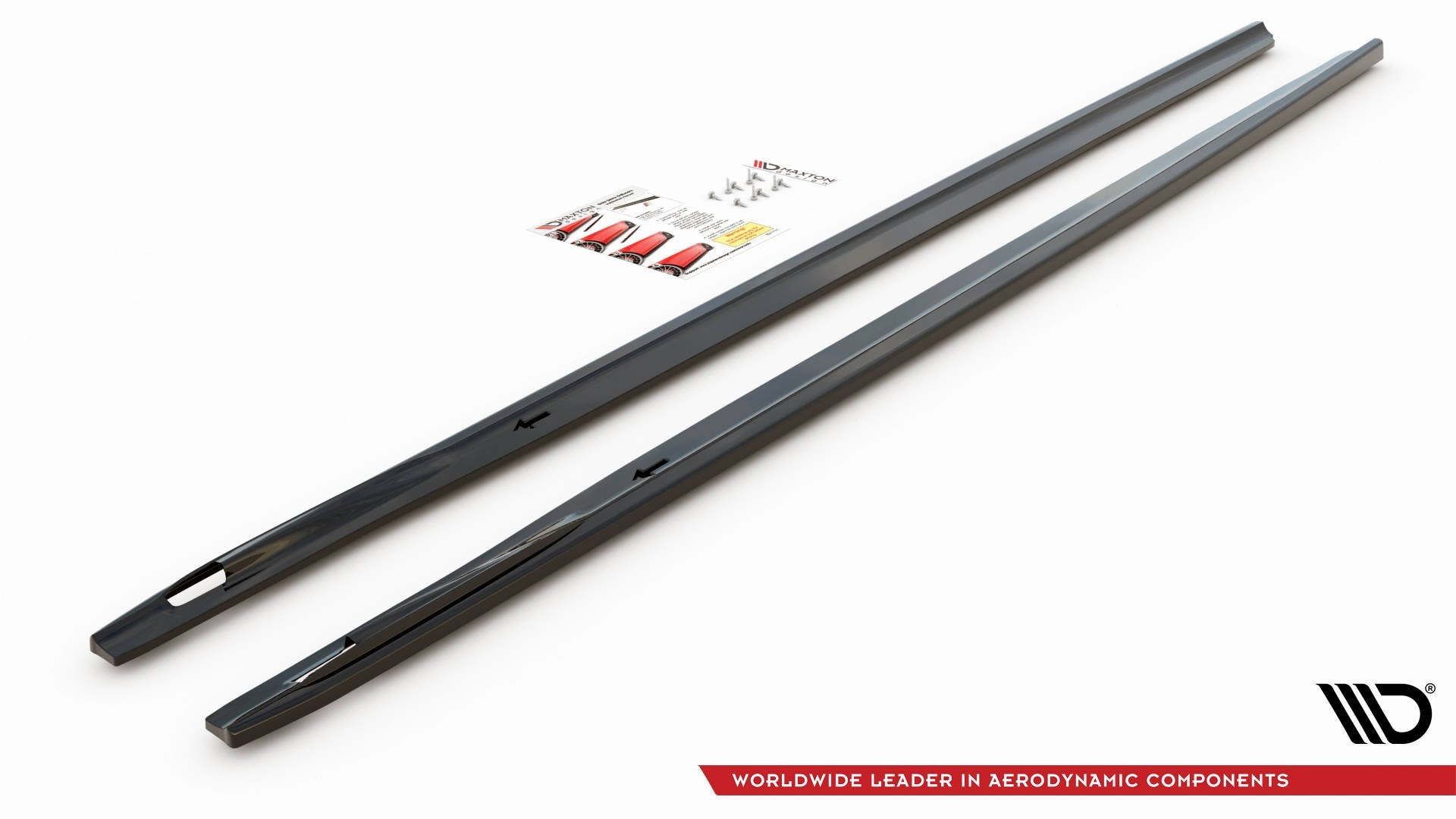 Maxton Design Street+ Seitenschweller Leisten passend für BMW 7 M-Paket G11 schwarz Hochglanz