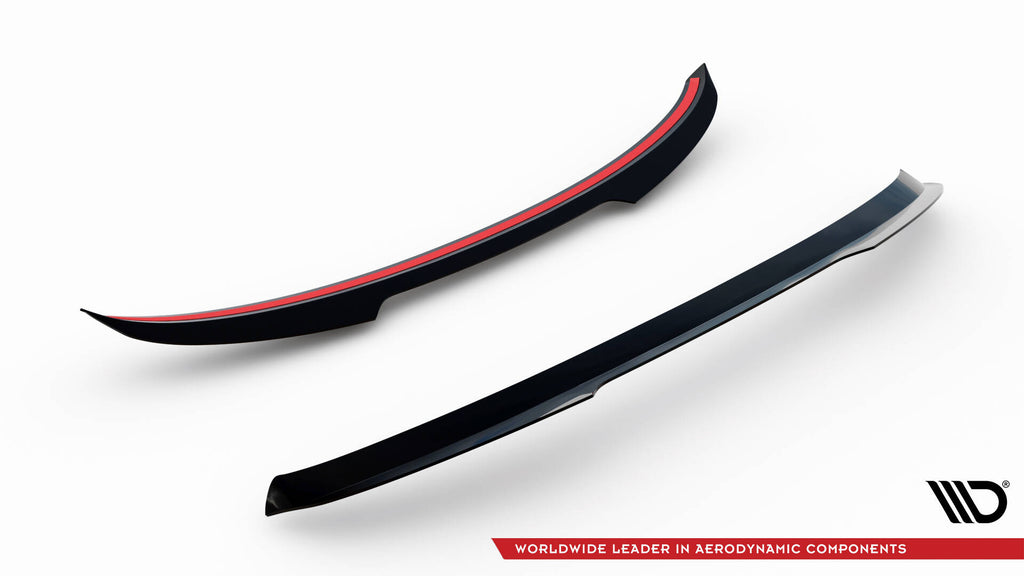 Maxton Design Spoiler CAP V.2 passend für Seat Leon Cupra Sportstourer Mk3 Facelift schwarz Hochglanz