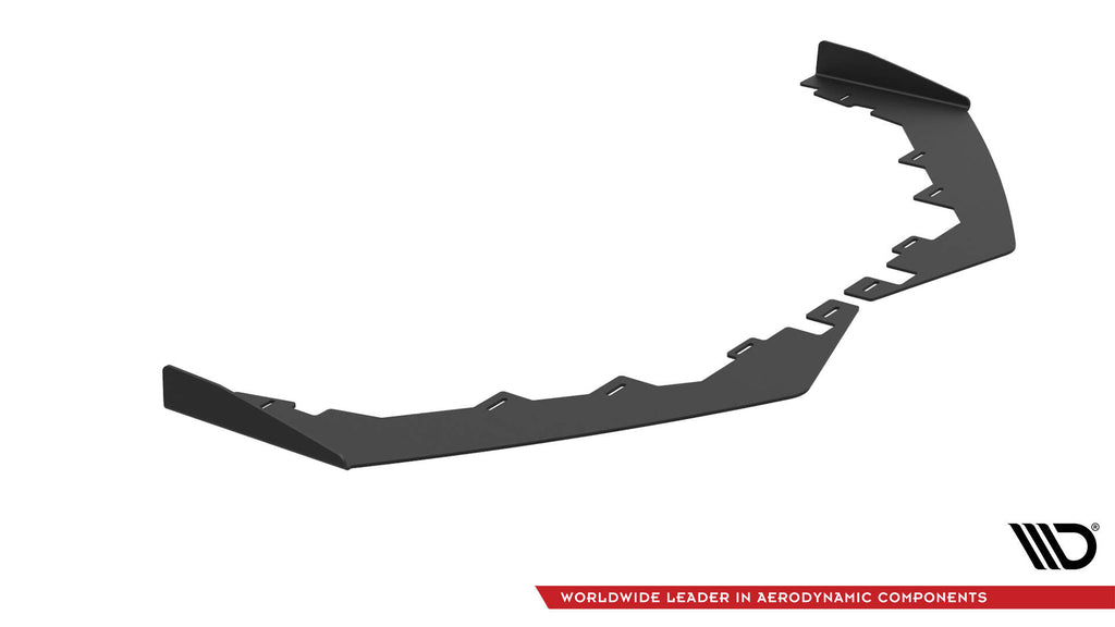 Maxton Design Front Stoßstange Flaps passend für Audi S3 / A3 S-Line Limousine 8V schwarz Hochglanz