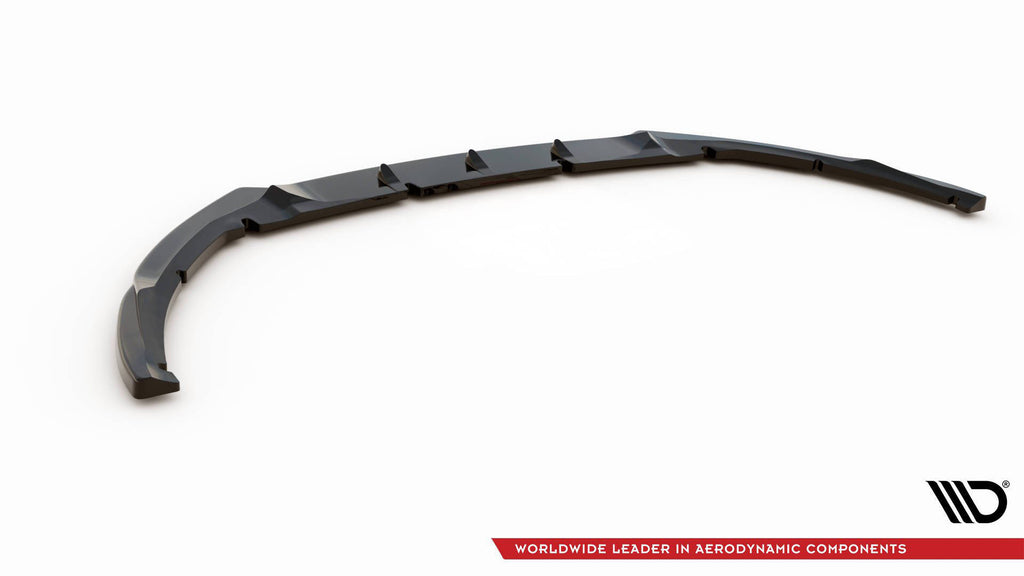 Maxton Design Street+ Spoilerlippe Front Ansatz V.5 passend für Ford Focus ST Mk3 Facelift schwarz Hochglanz