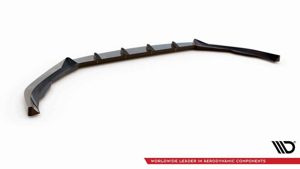 Maxton Design Street+ Spoilerlippe Front Ansatz passend für Volvo V90 / S90 R-Design Mk2 schwarz Hochglanz