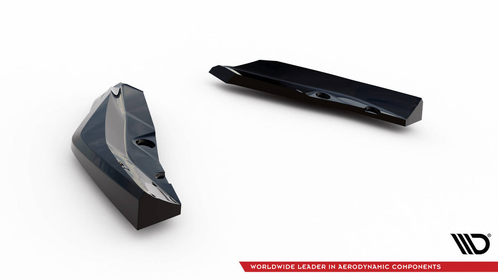 Maxton Design Heck Ansatz Flaps Diffusor V.5 passend für BMW M135i F70 schwarz Hochglanz