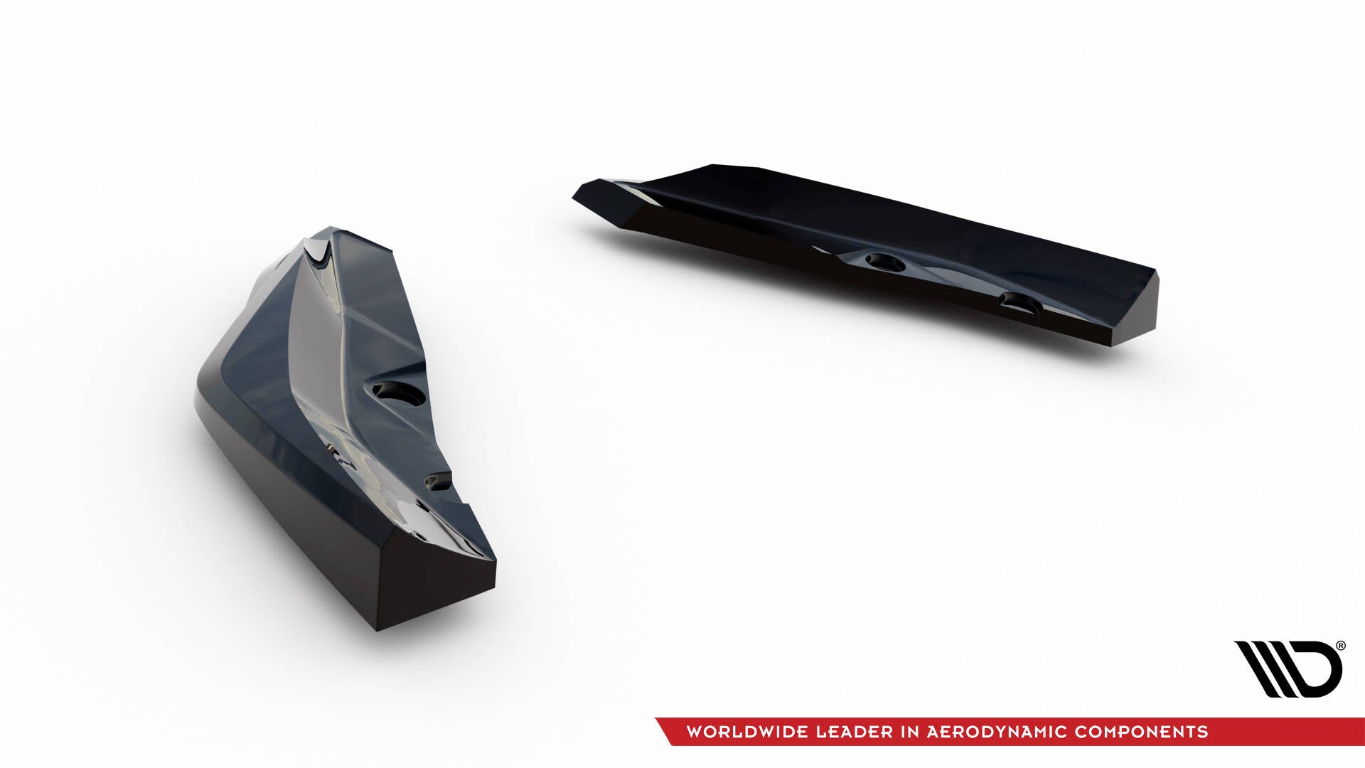 Maxton Design Heck Ansatz Flaps Diffusor V.5 passend für BMW M135i F70 schwarz Hochglanz