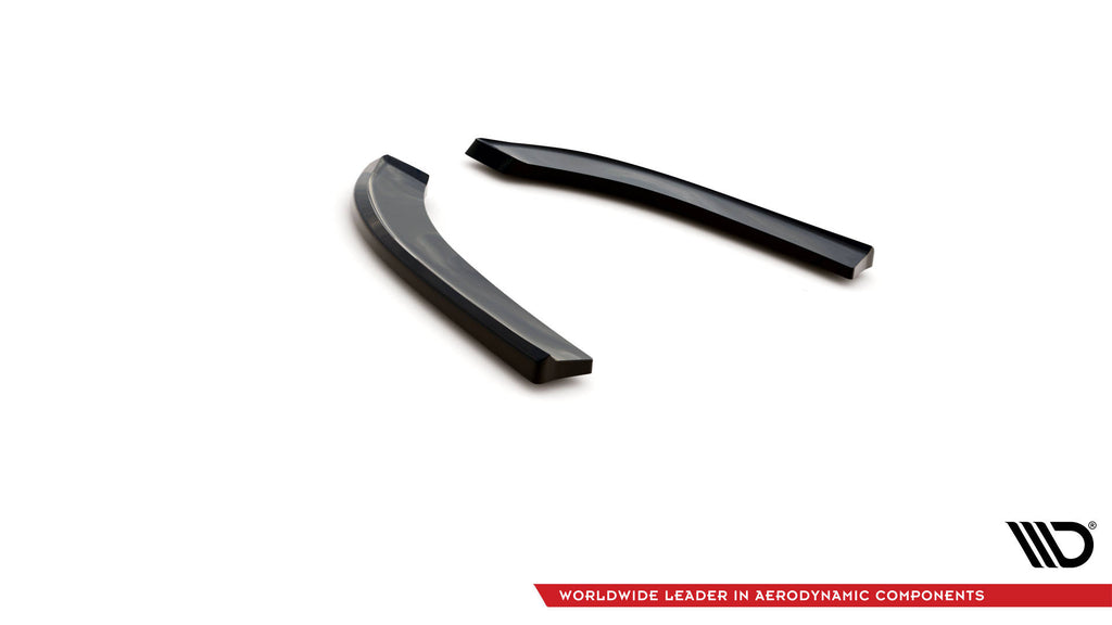 Maxton Design Heck Ansatz Flaps Diffusor passend für Ford Transit Custom ST-Line Mk1 Facelift schwarz Hochglanz