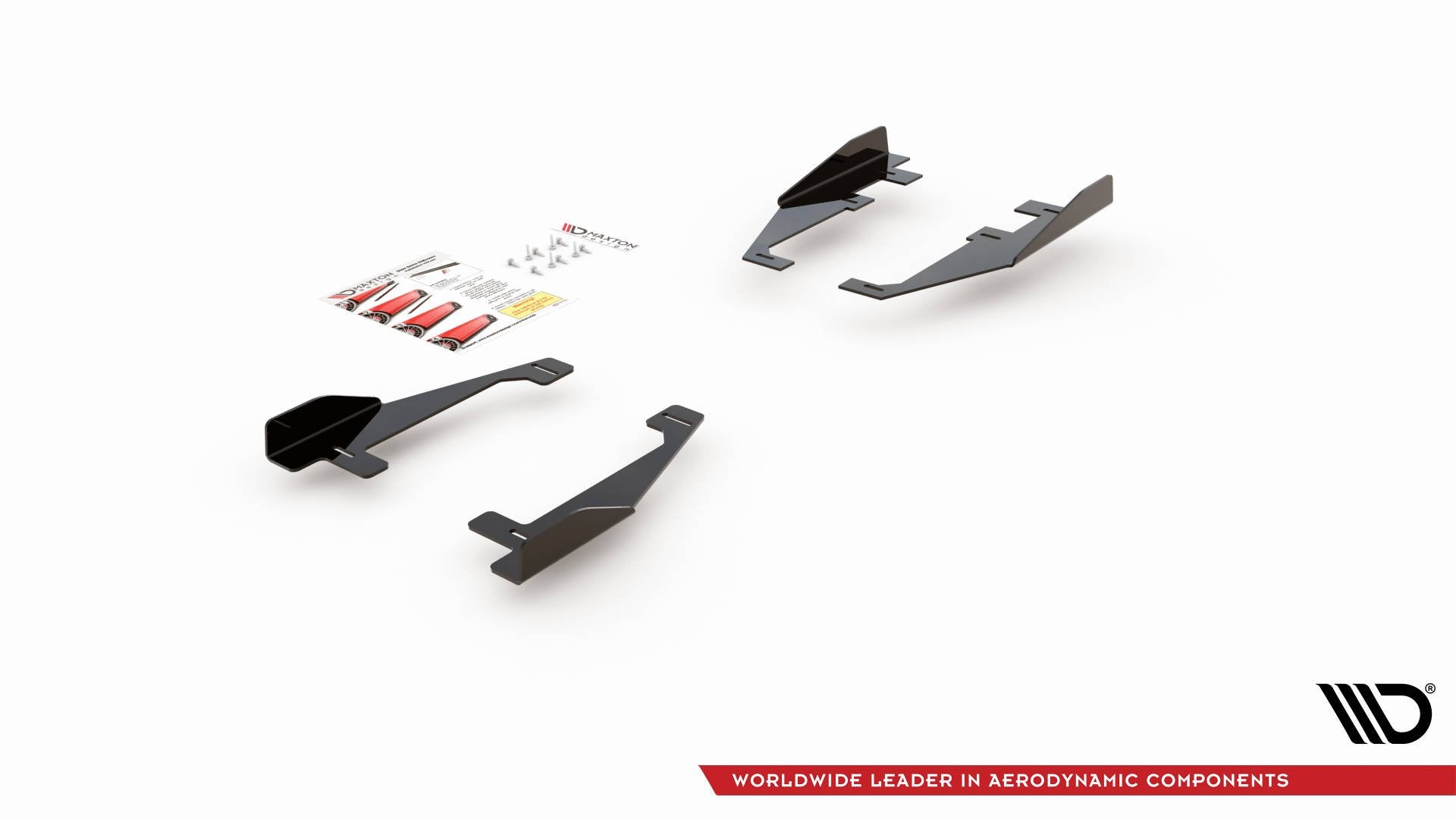 Maxton Design Seitenschweller Flaps passend für VW Arteon R-Line Limousine / Shooting Brake Mk1 schwarz Hochglanz