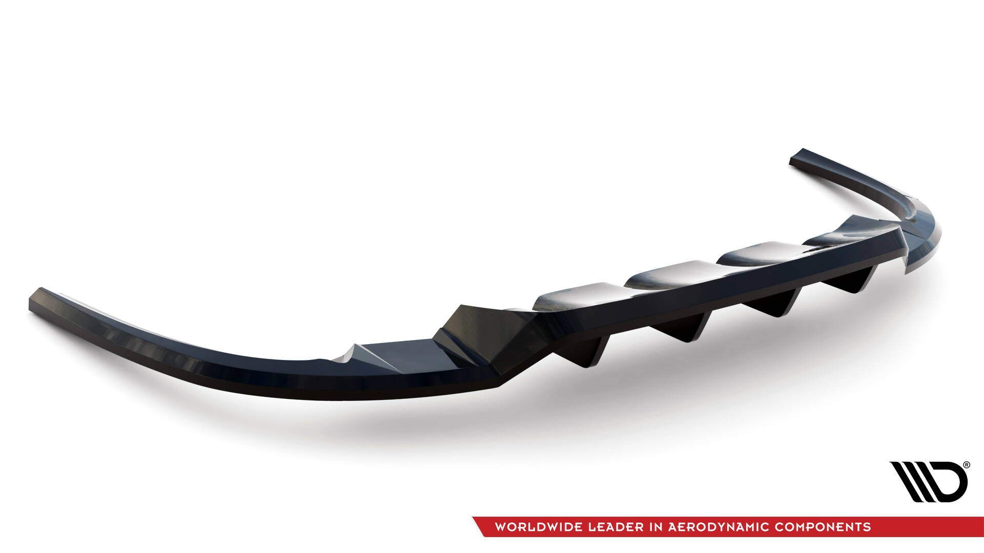 Maxton Design Street+ Mittlerer Diffusor RACE passend für Ford Mondeo ST-Line Kombi Mk4 Facelift schwarz Hochglanz