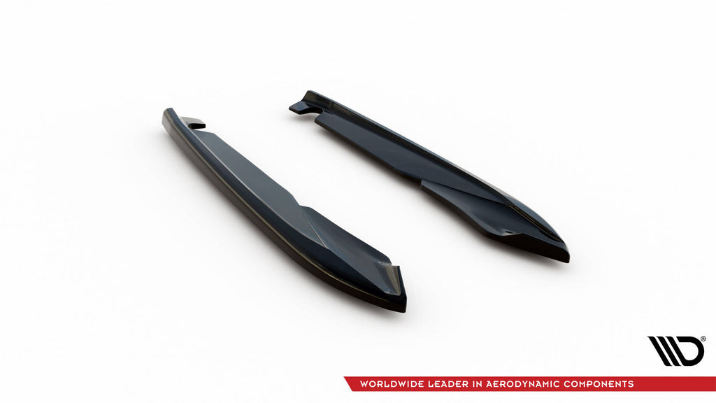 Maxton Design Heck Ansatz Flaps Diffusor V.2 passend für Seat Leon Cupra Sportstourer Mk3 schwarz Hochglanz