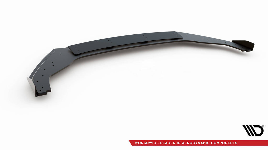 Maxton Design Street Pro Street+ Spoilerlippe Front Ansatz passend für + Flaps passend für VW Golf R / R-Line Mk7 Facelift schwarz Hochglanz