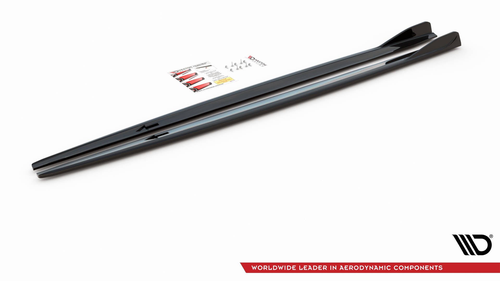 Maxton Design Street+ Seitenschweller Leisten V.2 passend für BMW 2 Gran Coupe M-Paket / M235i F44 schwarz Hochglanz