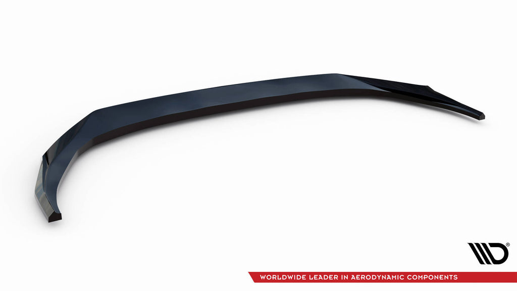 Maxton Design Street+ Spoilerlippe Front Ansatz V.1 passend für Audi A3 S-Line Limousine / S3 Limousine 8Y Facelift schwarz Hochglanz