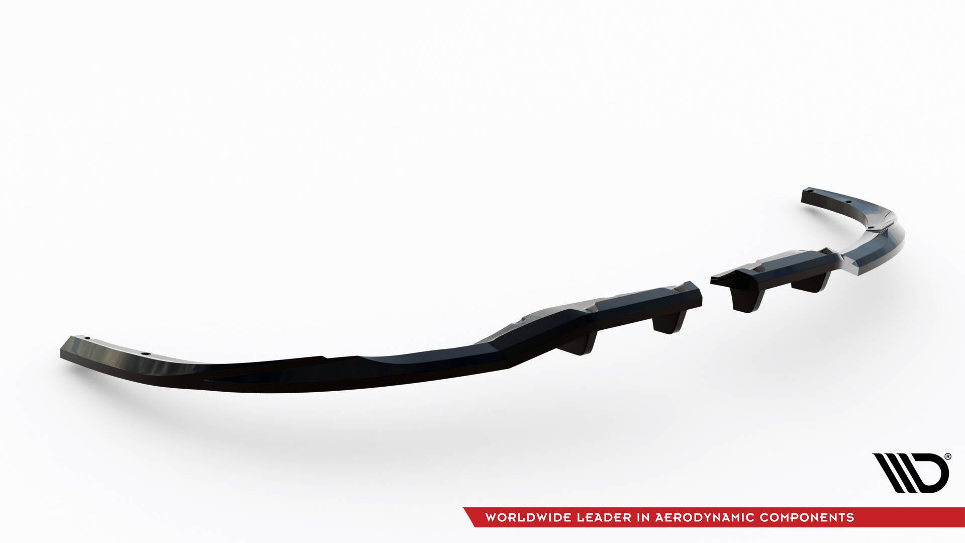 Maxton Design Street+ Mittlerer Diffusor RACE passend für Ford S-Max ST-Line Mk2 Facelift schwarz Hochglanz