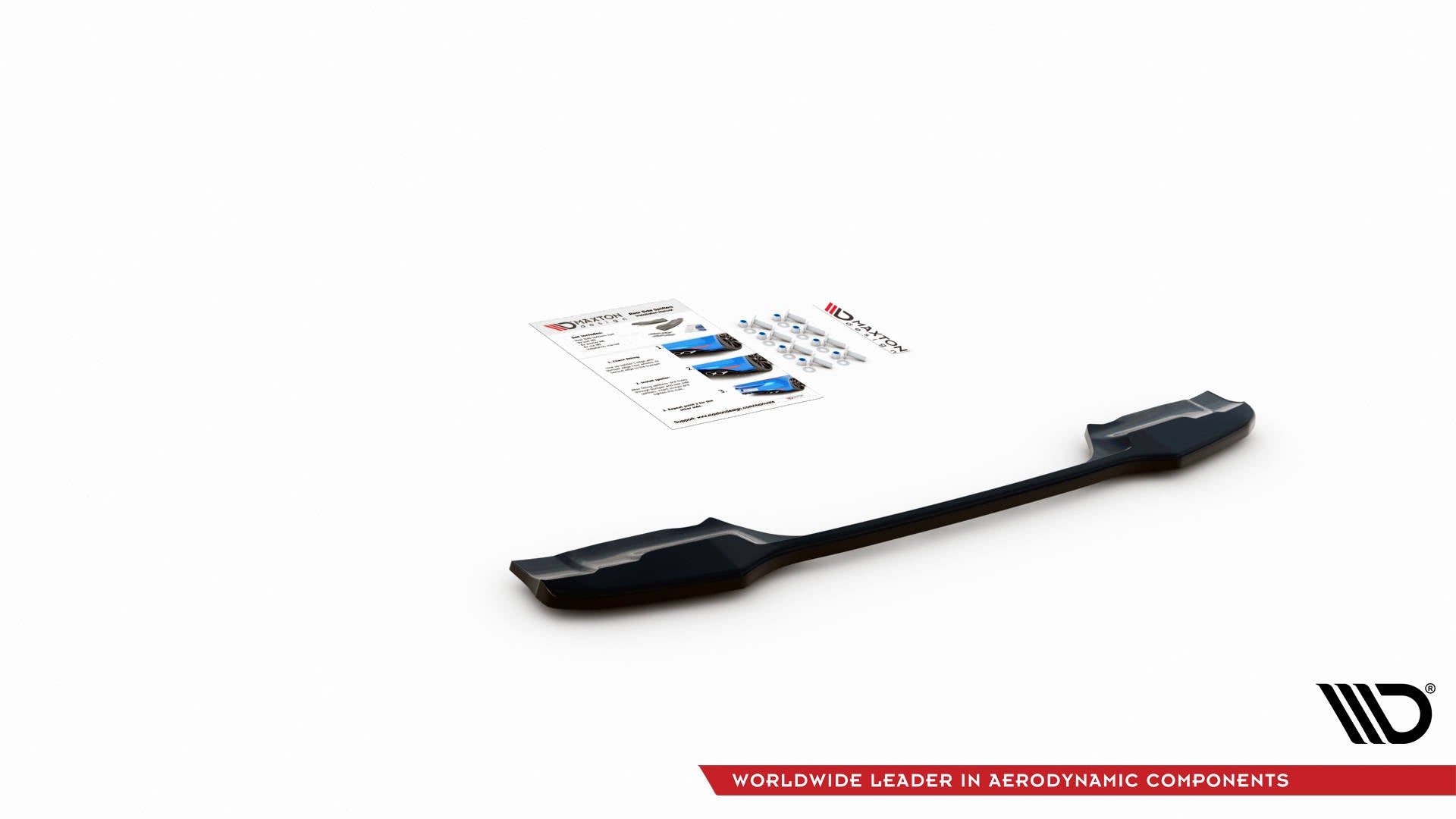 Maxton Design Heckansatz BMW X1 M-Paket F48 / F48 Facelift schwarz Hochglanz für BMW X1 F48