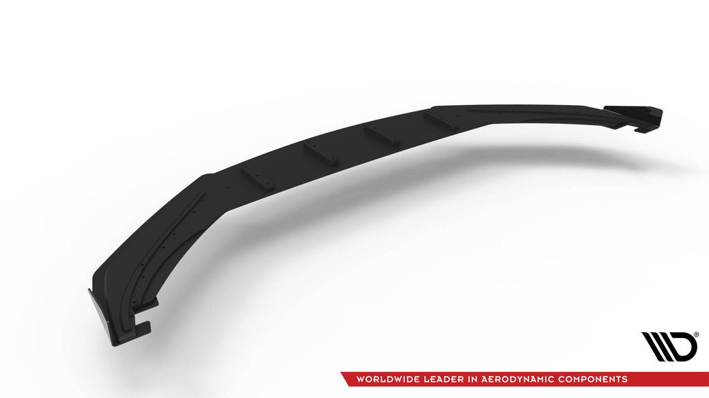 Maxton Design Street Pro Street+ Spoilerlippe Front Ansatz + Flaps passend für VW Scirocco R Mk3 schwarz Hochglanz