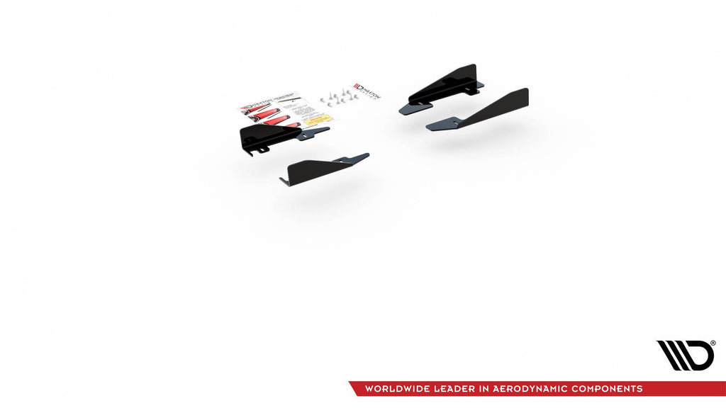 Maxton Design Seitenschweller Flaps passend für VW Polo GTI Mk6 schwarz Hochglanz