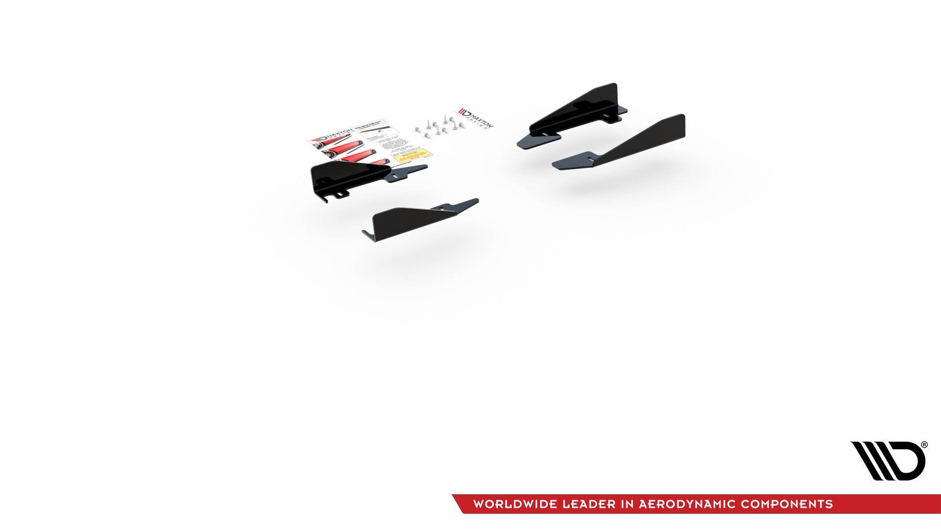 Maxton Design Seitenschweller Flaps passend für VW Polo GTI Mk6 schwarz Hochglanz
