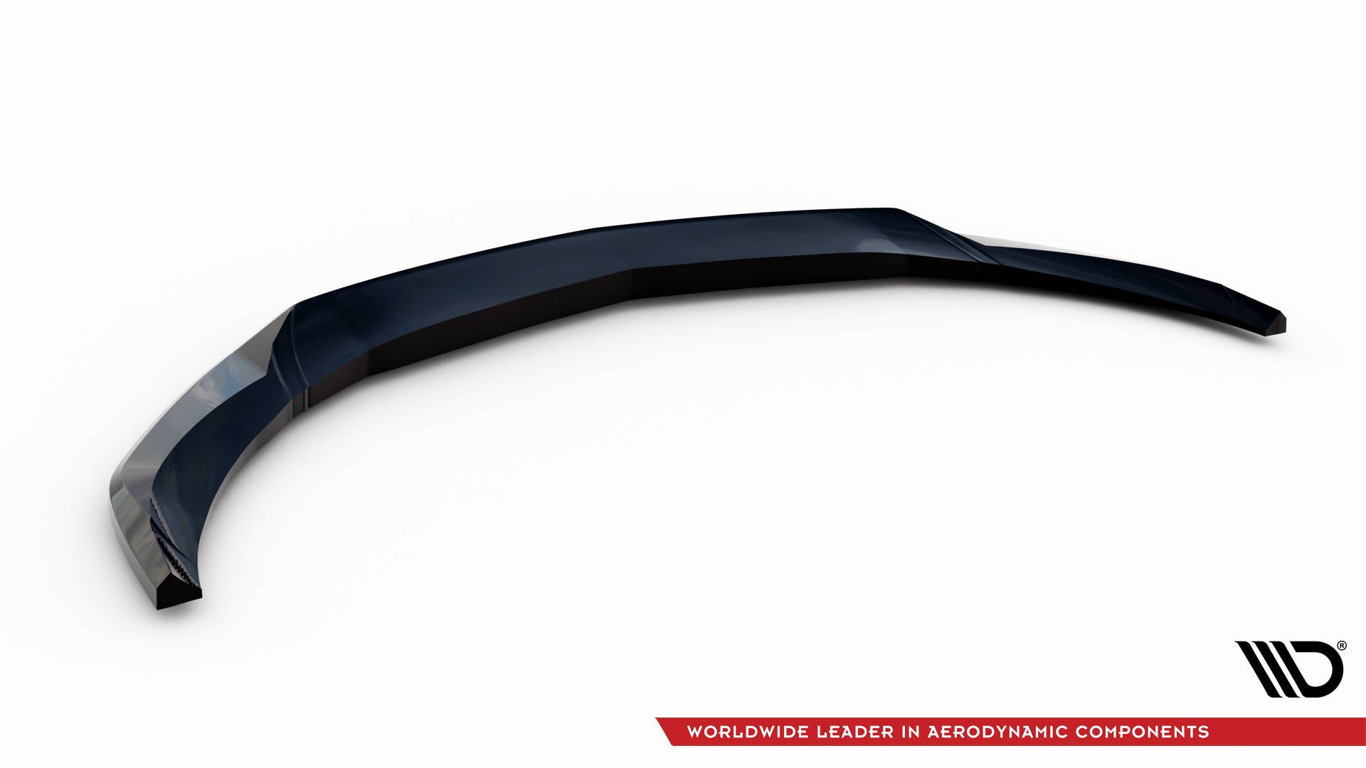 Maxton Design Street+ Spoilerlippe Front Ansatz V.1 passend für Mercedes-Benz A AMG-Line W176 Facelift schwarz Hochglanz