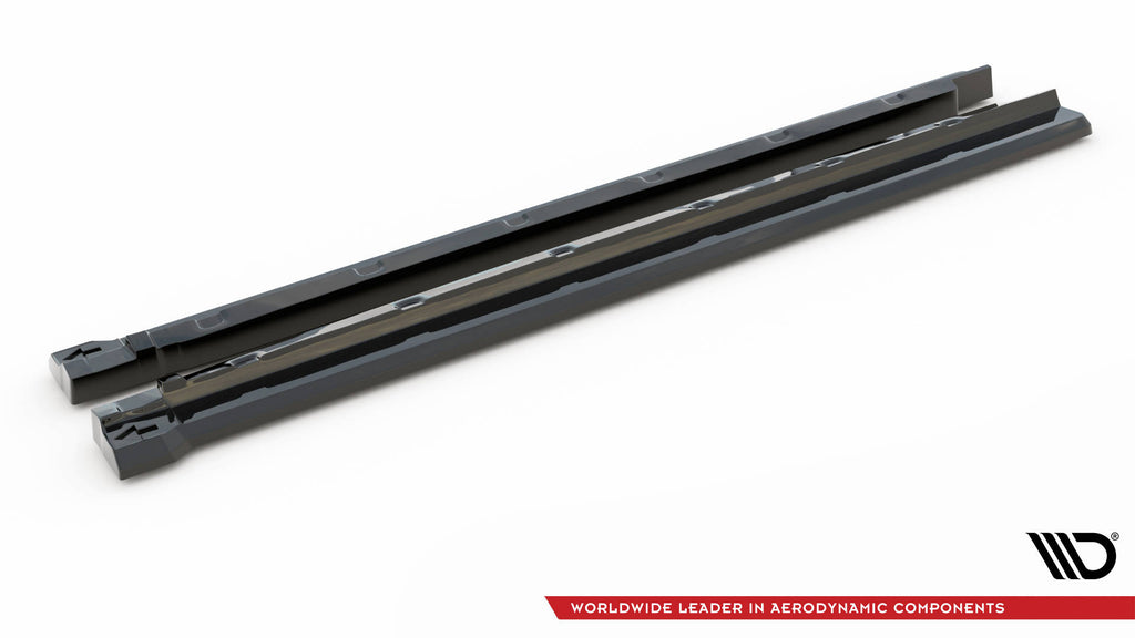 Maxton Design Street+ Seitenschweller Leisten passend für Ford Edge Sport Mk2 schwarz Hochglanz