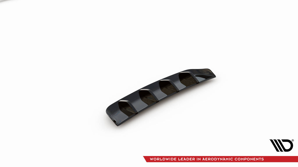 Maxton Design Diffusor Heck Ansatz passend für VW Tiguan R Mk2 Facelift schwarz Hochglanz