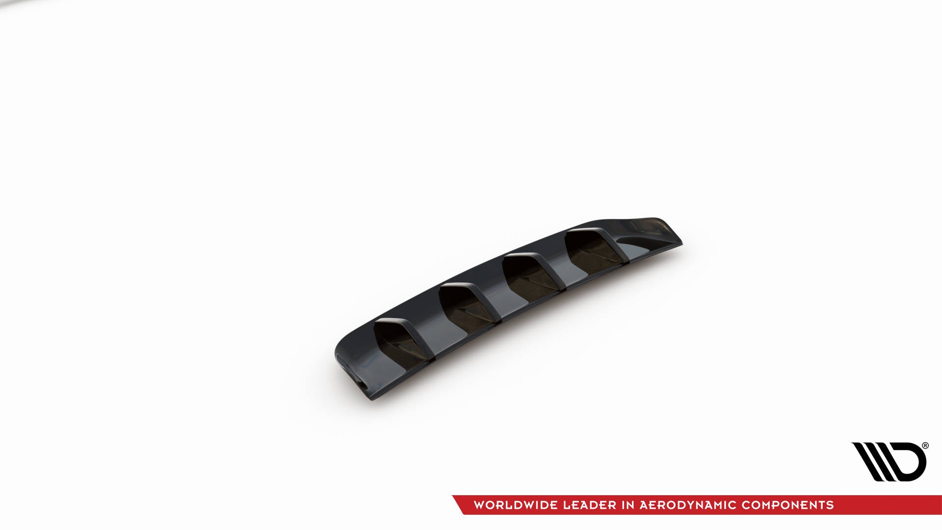 Maxton Design Diffusor Heck Ansatz passend für VW Tiguan R Mk2 Facelift schwarz Hochglanz
