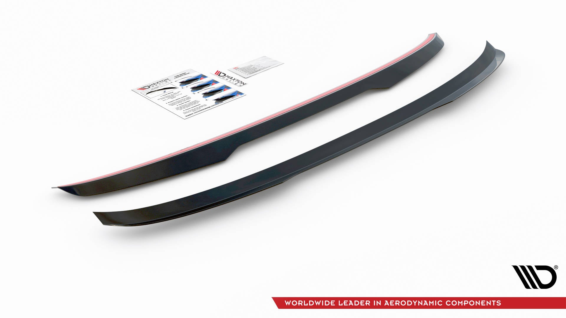 Maxton Design Spoiler CAP V.2 passend für BMW 5er Standard / M-Paket / M550 Limousine G30 / G30 Facelift schwarz Hochglanz