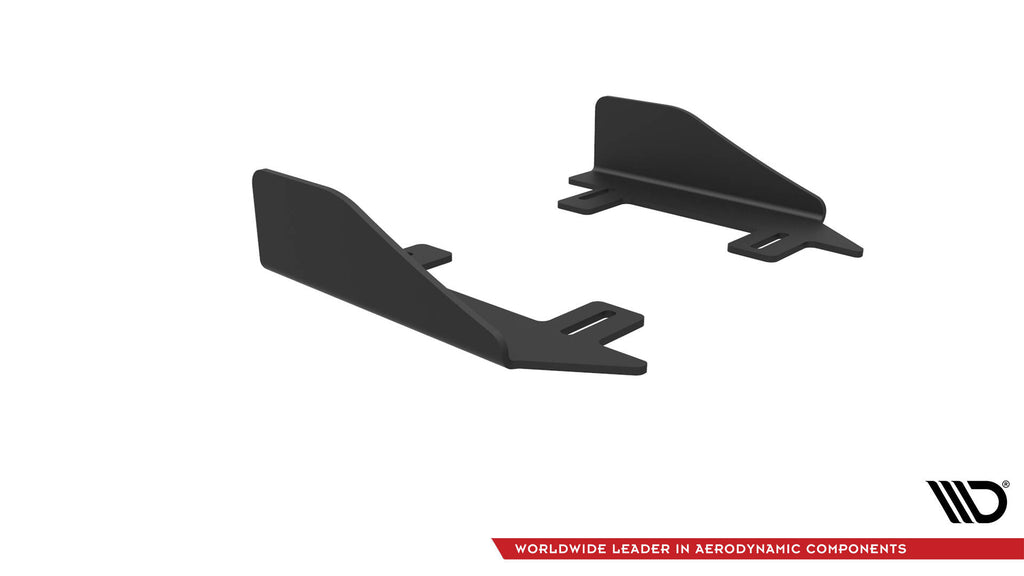 Maxton Design Seitenschweller Flaps passend für Audi S3 / A3 S-Line Limousine 8V schwarz Hochglanz