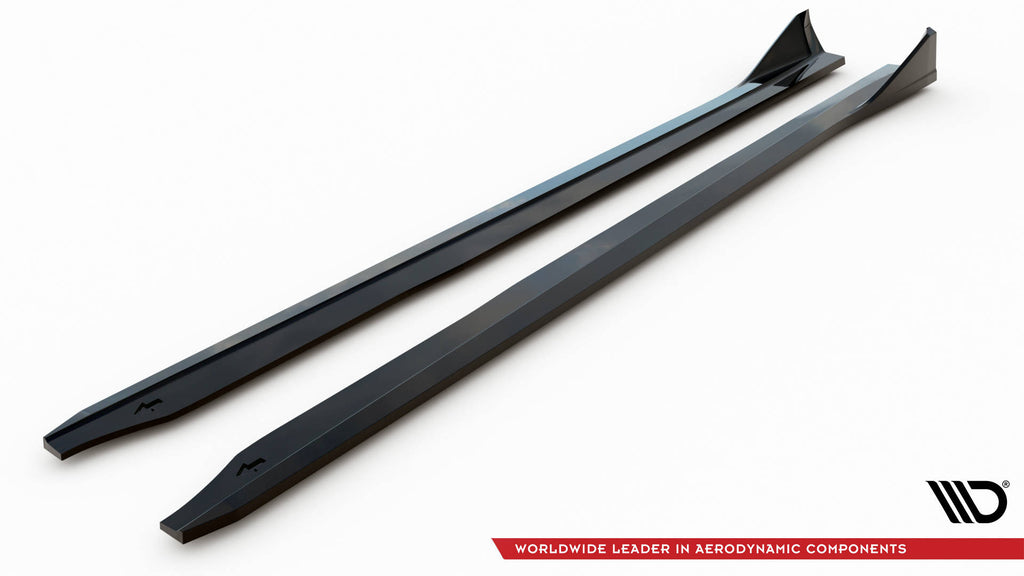 Maxton Design Street+ Seitenschweller Leisten passend für V.4 BMW M2 G87 schwarz Hochglanz