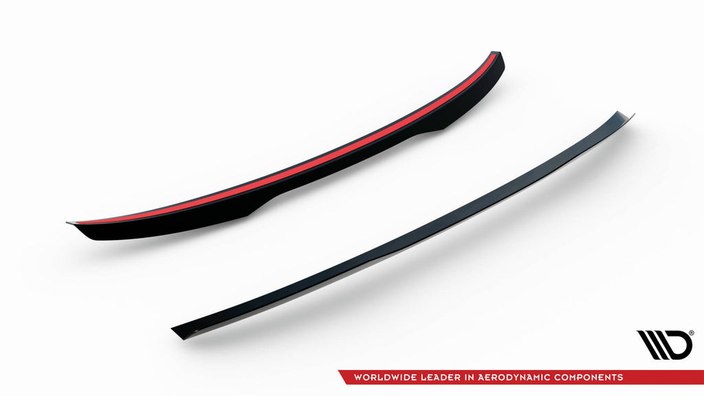 Maxton Design Spoiler CAP passend für Audi A3 / A3 S-Line / S3 / RS3 Limousine 8V schwarz Hochglanz